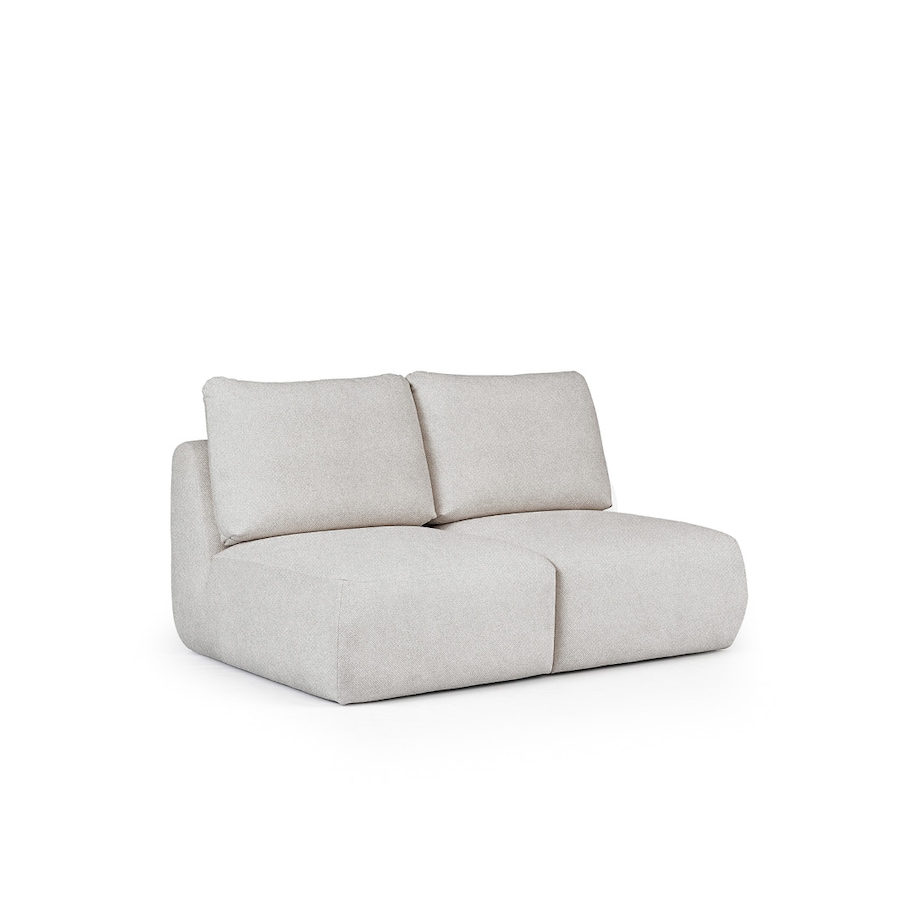 Mirel Sofa 2 osobowa bez podłokietników szara