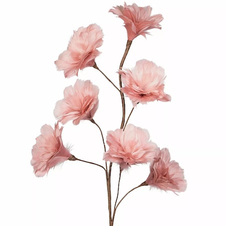 SZTUCZNA GAŁĄZKA KWIAT NATURALNE PIÓRA 100cm do wazonu różowa dekoracyjna