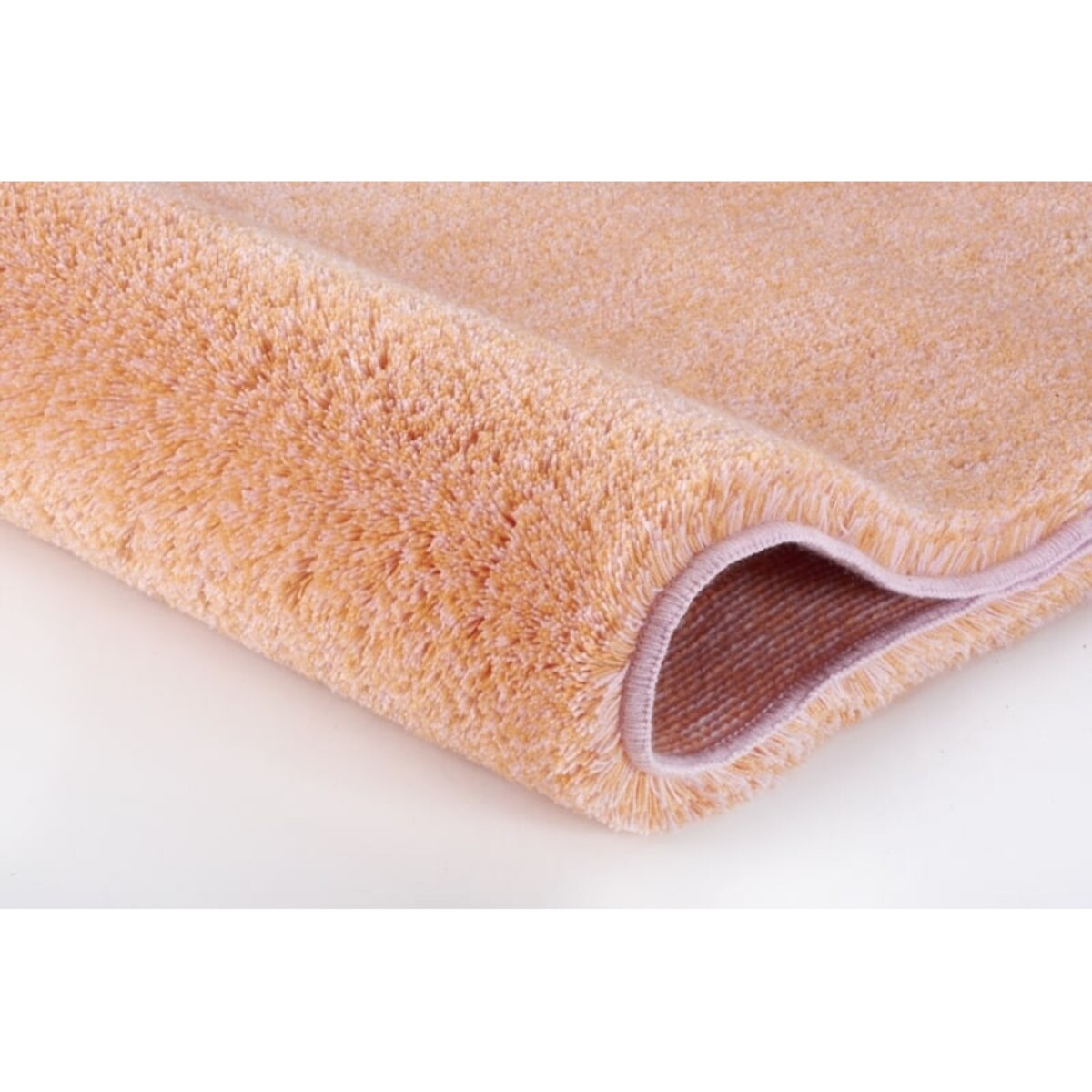Kleine Wolke Relax Dywanik łazienkowy pomarańczowy 100 cm okrągły wysokie runo