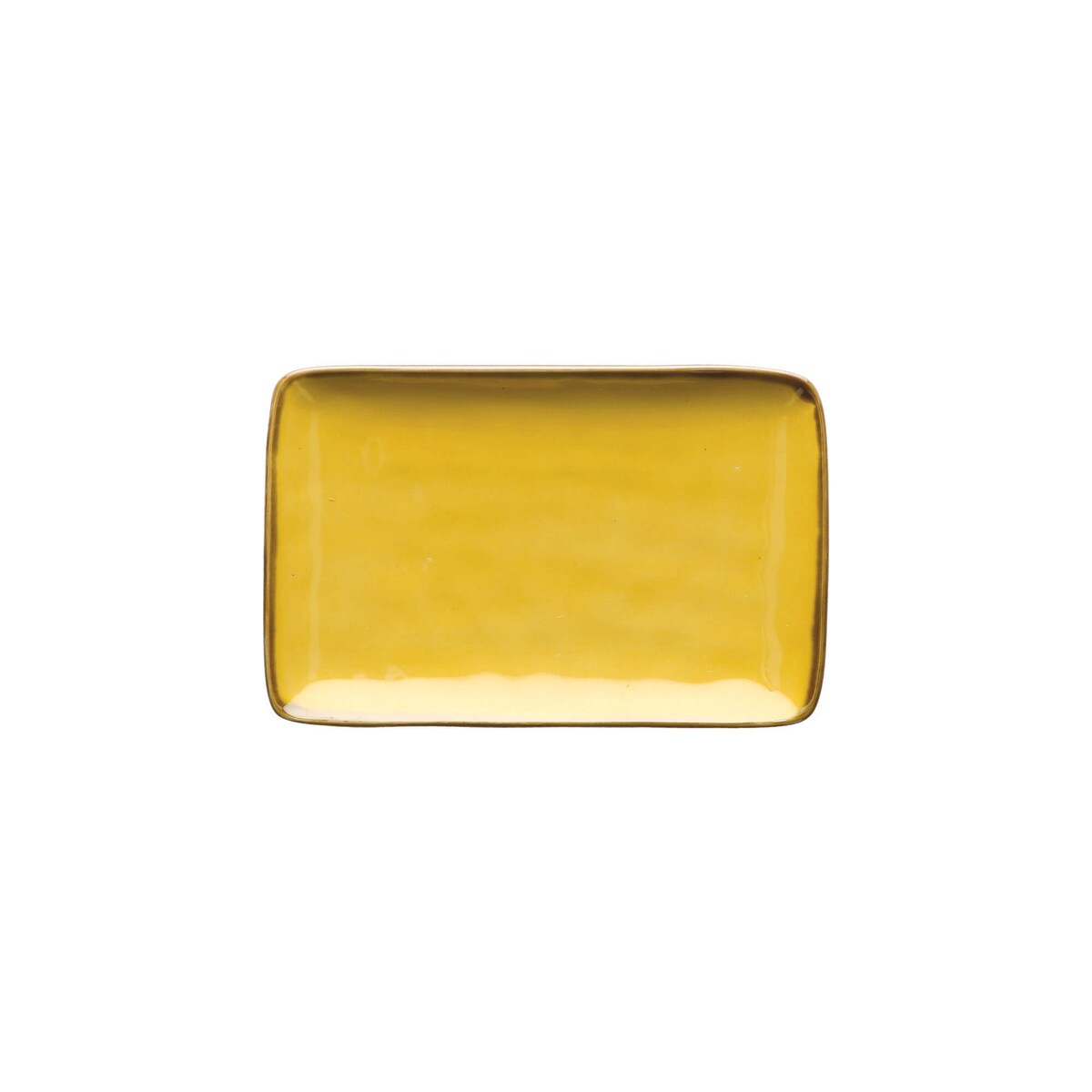 Zestaw 4 tac prostokątnych Concerto Ocra - Żółty, 20 x 13 cm