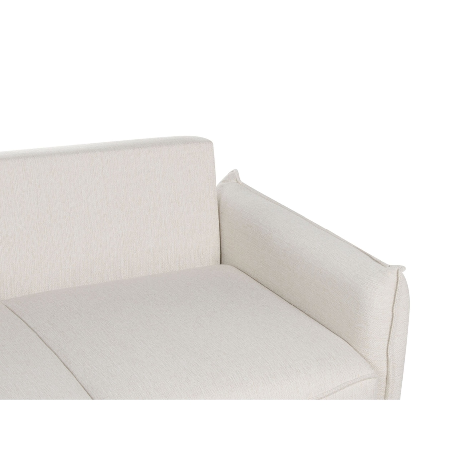 Sofa rozkładana z pojemnikiem biała KRAMA