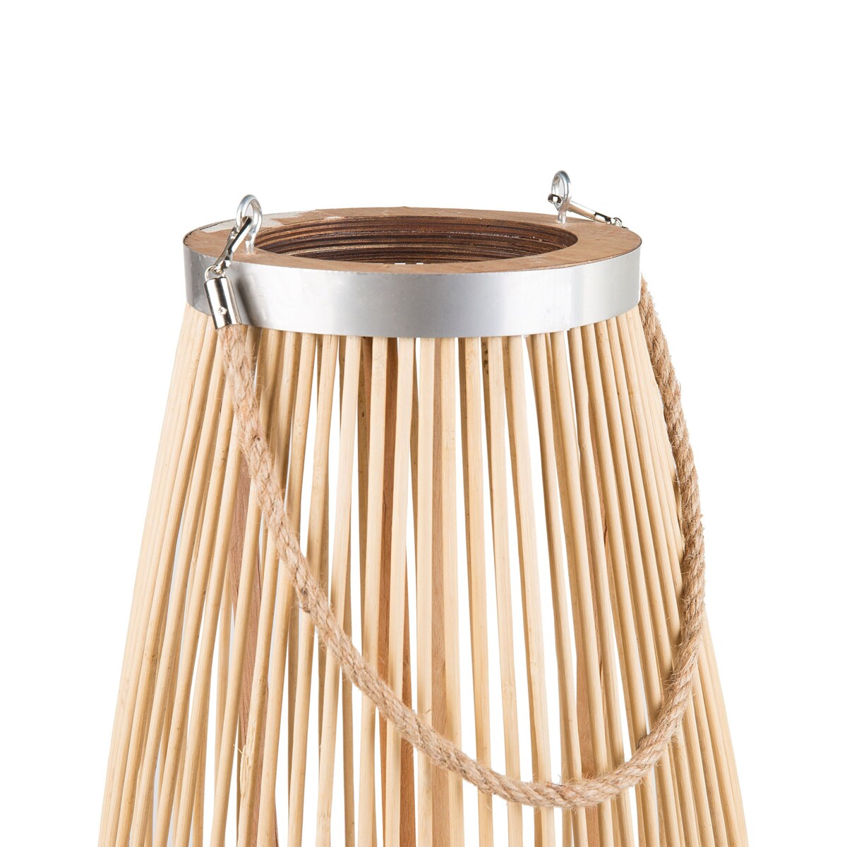 Lampion drewniany 84 cm naturalny TAHITI