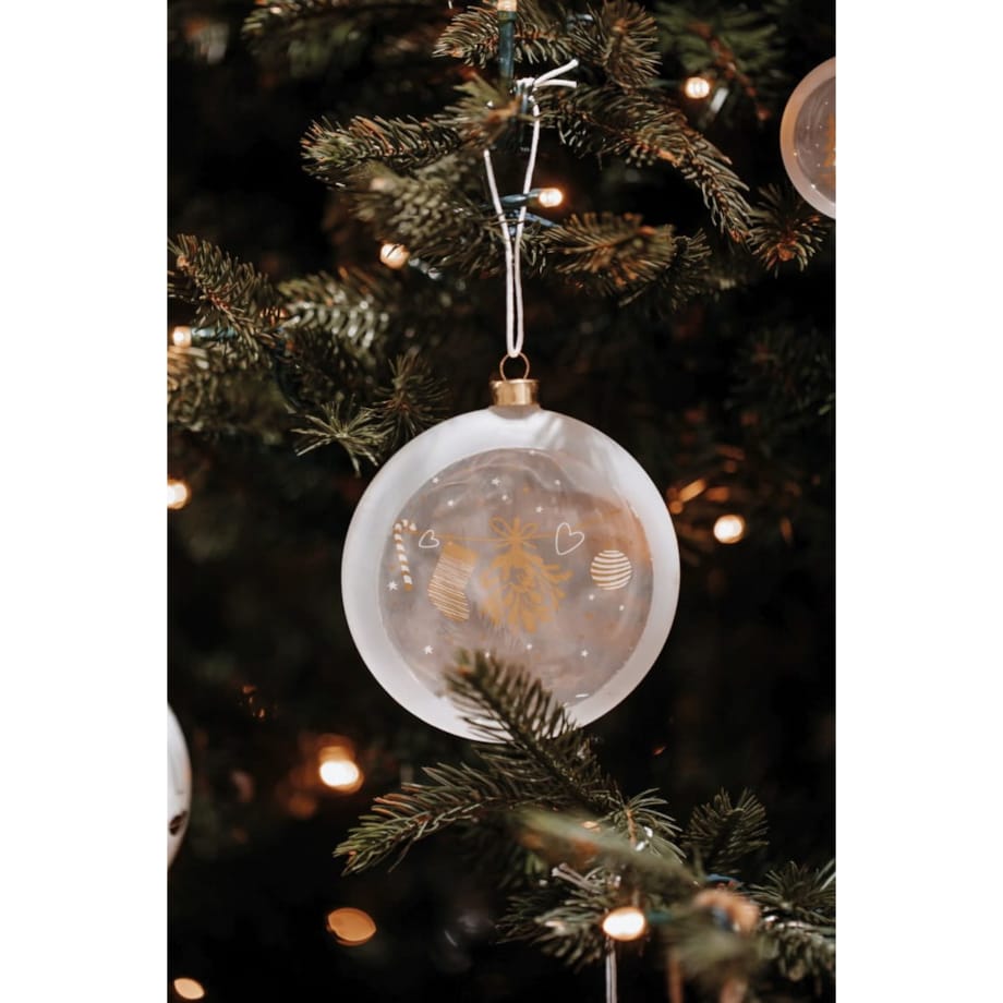 Szklana bombka, miasto 10 cm