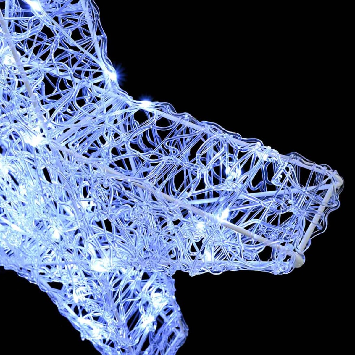 vidaXL 3D Gwiazda z 50 diodami LED Zimna biel 55 x 53.5 x 10 cm Akryl