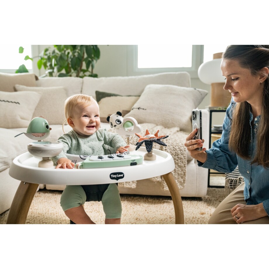 Stacjonarne centrum aktywności 5w1 - Stoliczek z kolekcji - Décor czarno-biała