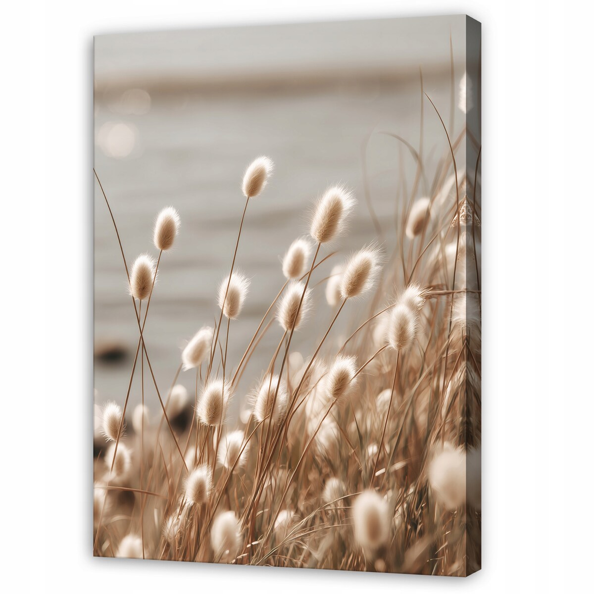 Obraz Do Sypialni Salonu Na Płótnie Kwiaty Natura Beżowy 40x60