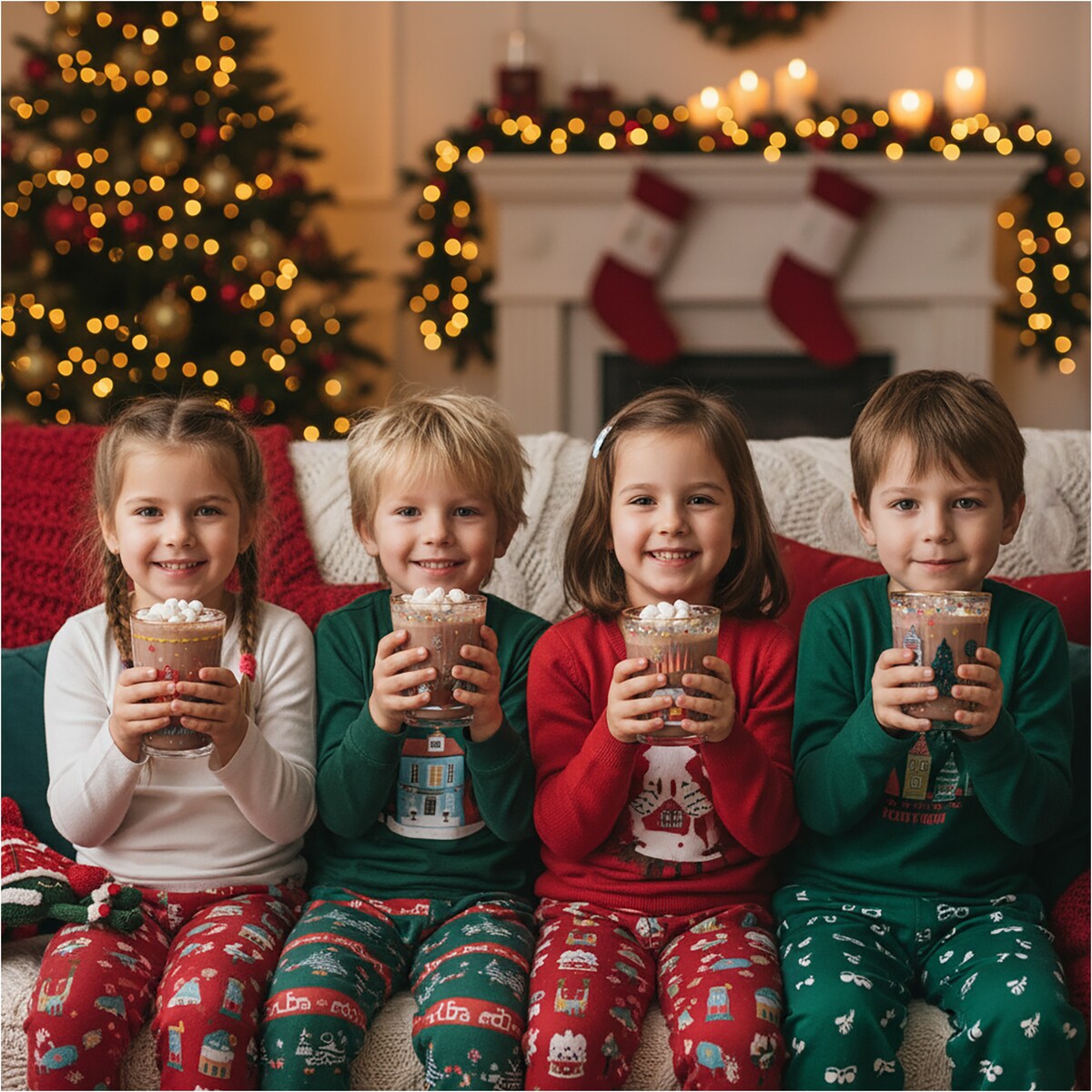 Szklanki Świąteczne Do Napojów Szklany Kubek Świąteczna Na Prezent 500 Ml