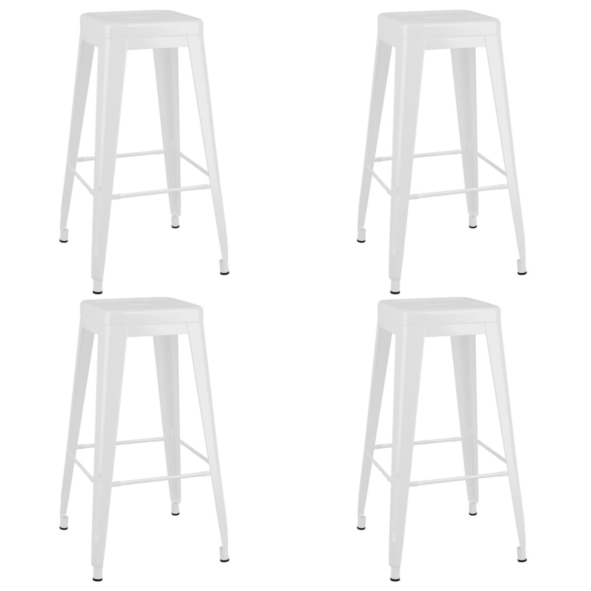 vidaXL 5-częściowy zestaw mebli barowych, biały