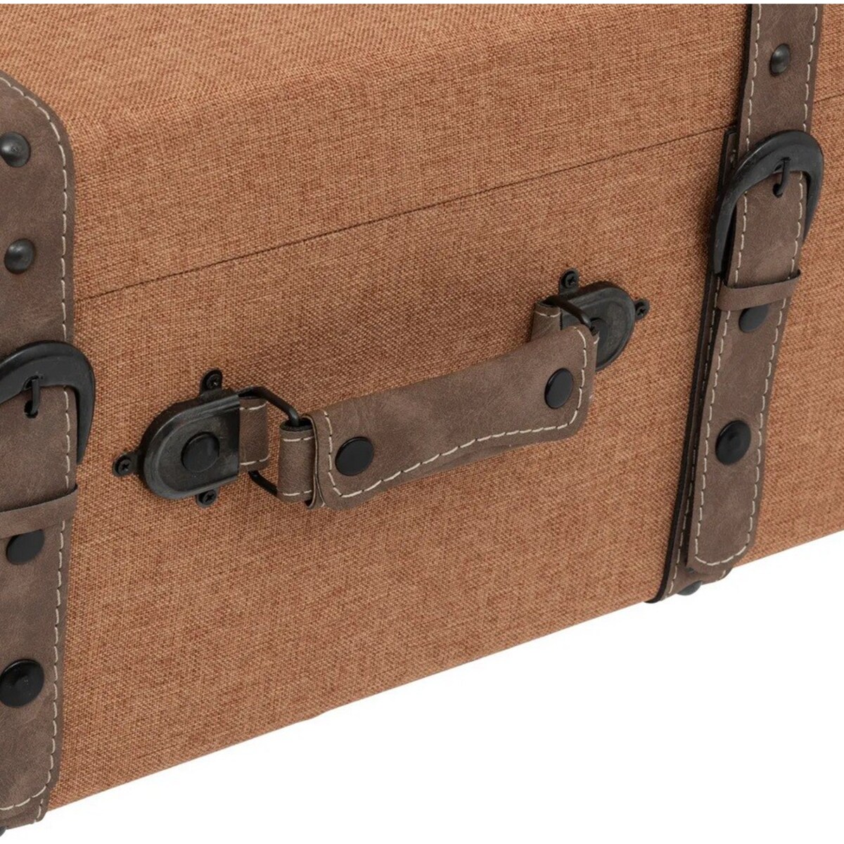 Kufer walizka 3 szt. retro brązowe