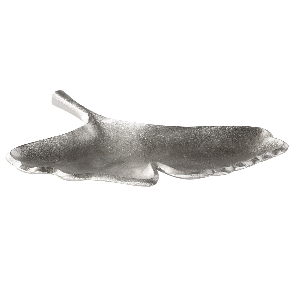 Zestaw 2 pater dekoracyjnych liść miłorzębu srebrny PALENQUE