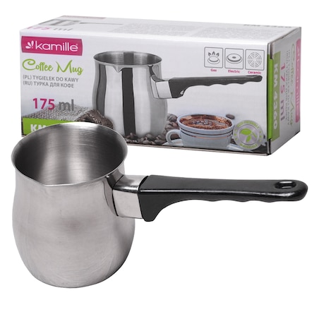 Stalowy tygielek do kawy po turecku 175ml KAMILLE