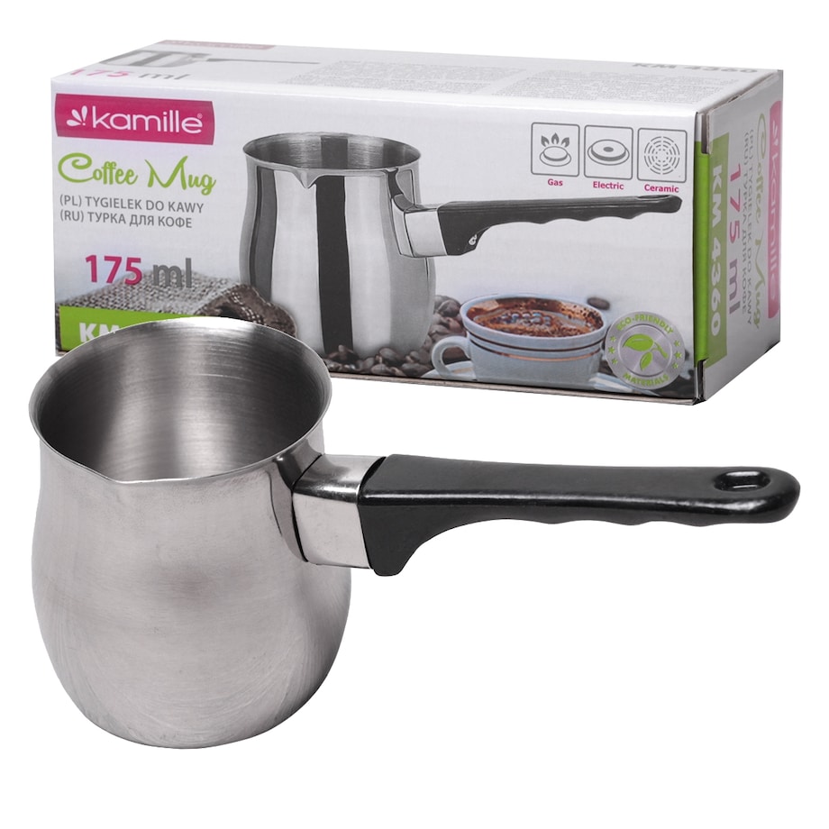 Stalowy tygielek do kawy po turecku 175ml KAMILLE