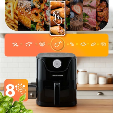 Frytkownica beztłuszczowa frytownica AIR FRYER mocna Berdsen