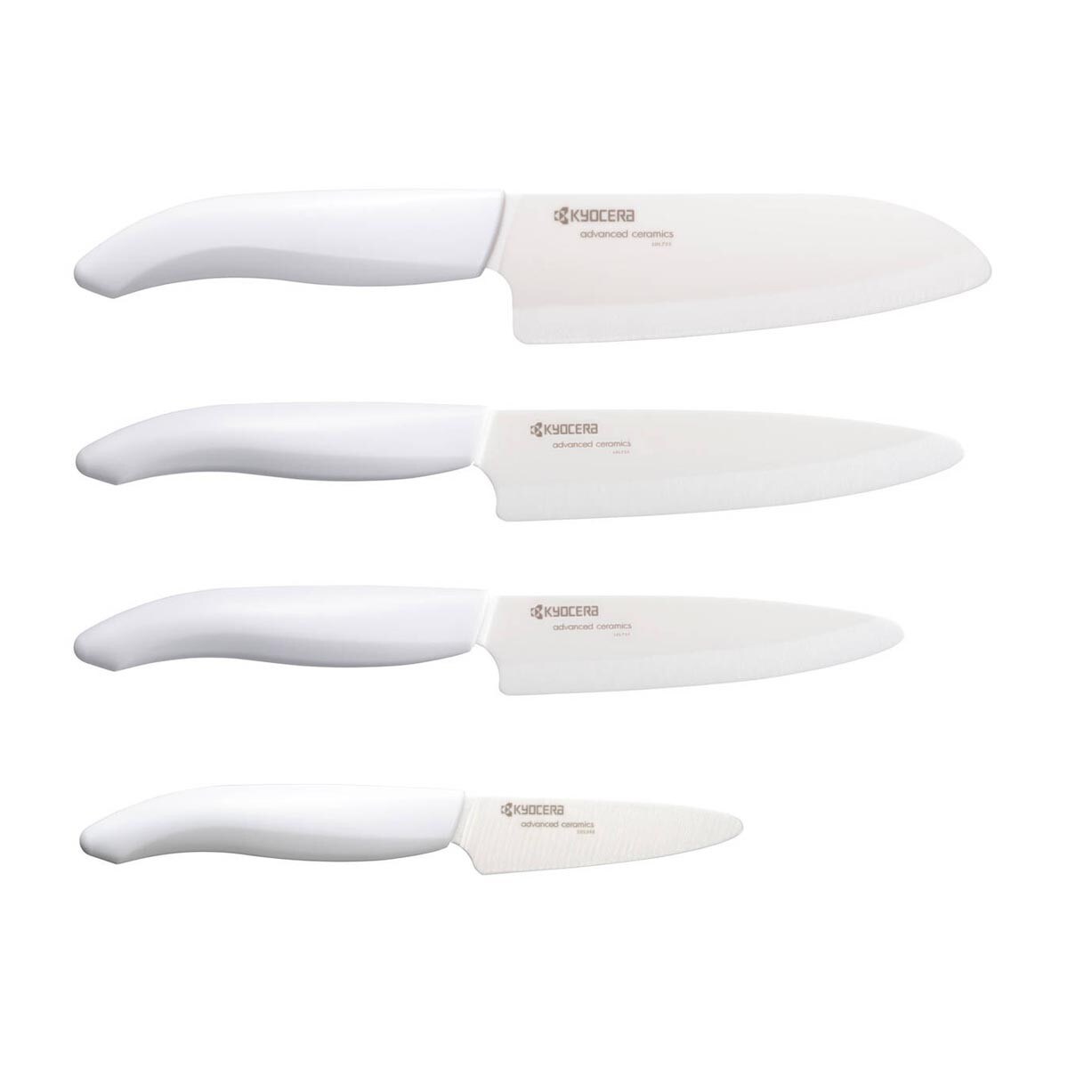 Blok bambusowy z 4 nożami białymi, Kyocera