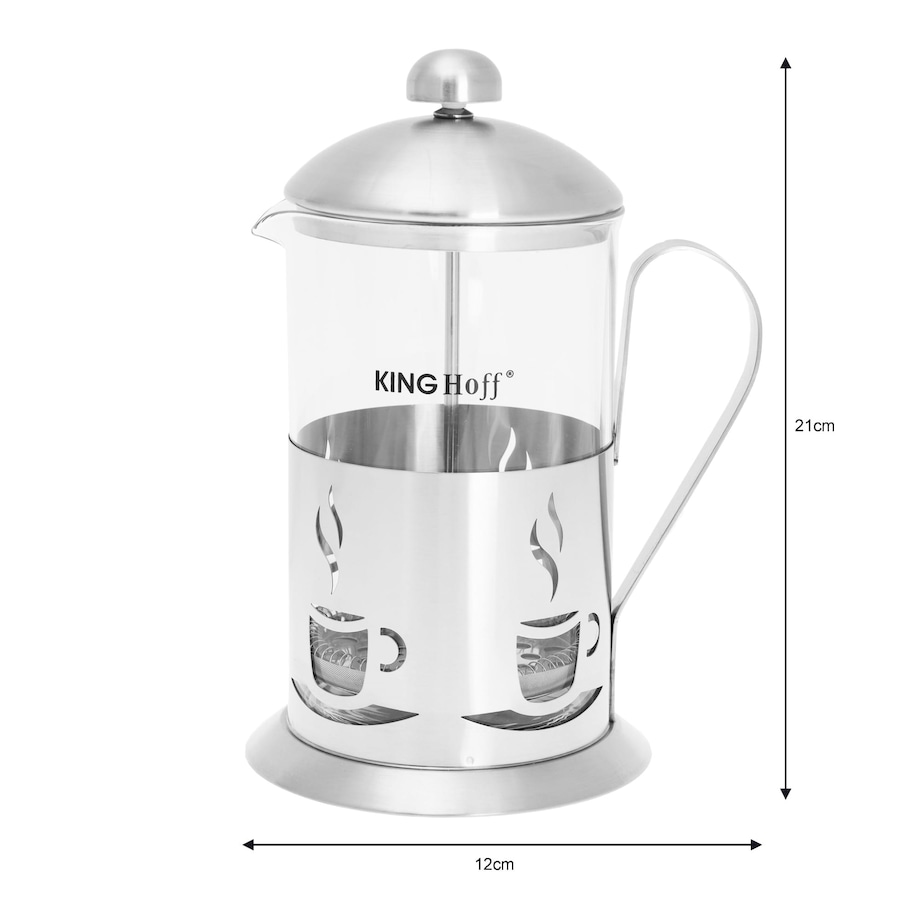 Zaparzacz tłokowy do herbaty kawy french press 800ml KINGHOFF