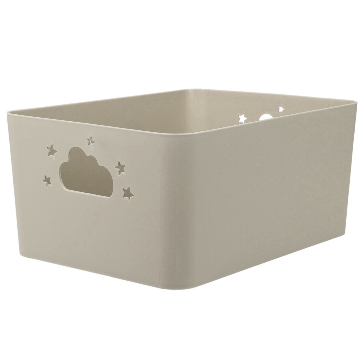 Koszyk do przechowywania NEBULA z uchwytami w kształcie chmurki i gwiazdki, wys. 11 cm