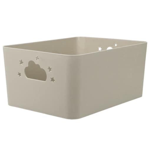 Koszyk do przechowywania NEBULA z uchwytami w kształcie chmurki i gwiazdki, wys. 11 cm