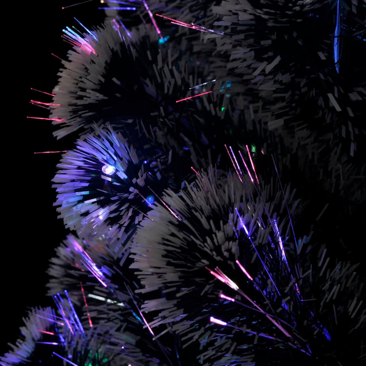 vidaXL Sztuczna choinka z LED i stojakiem 180 cm, włókno optyczne