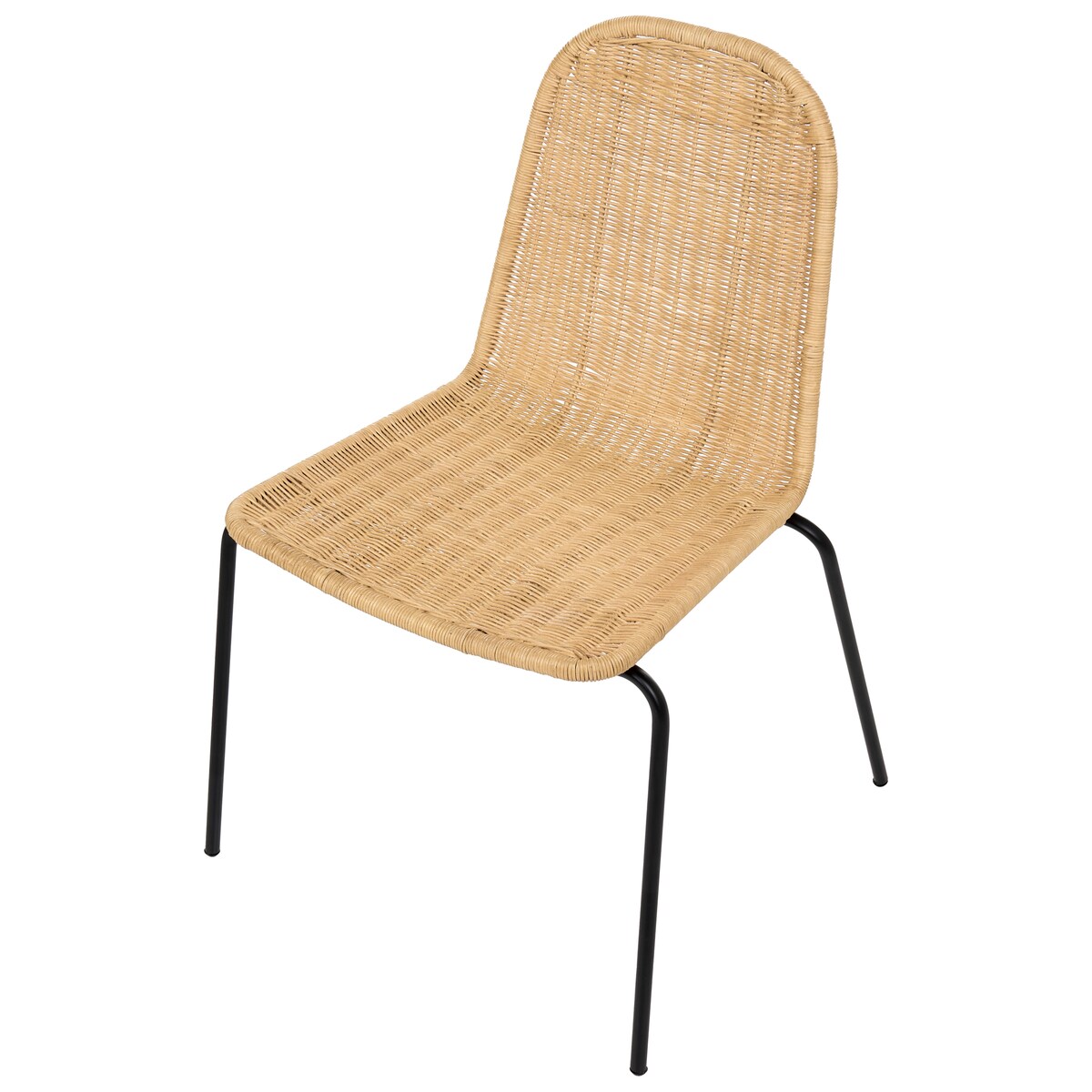 Zestaw 2 krzeseł do jadalni ROXTON Rattan Naturalny
