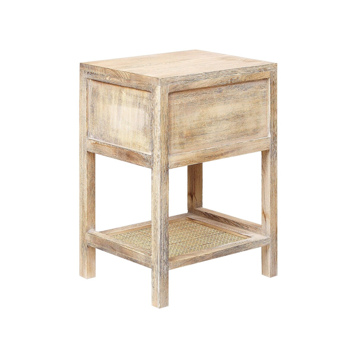 Szafka nocna 1 szuflada ESTO Drewno paulownia Jasnobrązowy