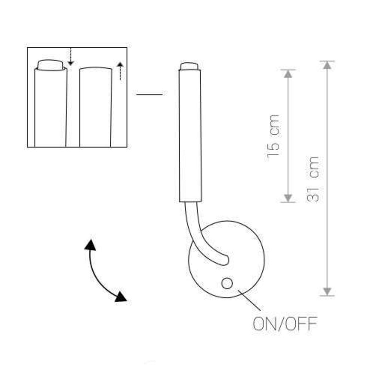 Lampa ścienna 8352 STALACTITE Mosiądz Nowodvorski