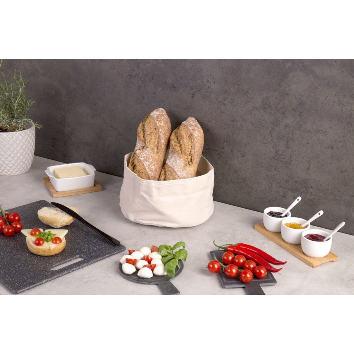 Koszyk na chleb, pieczywo - Ø25x13 cm, ZELLER