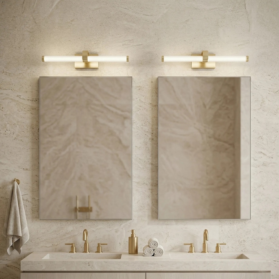 Kinkiet App1883-1W 40Cm Led Złoty, Aluminium, Tworzywo Sztuczne