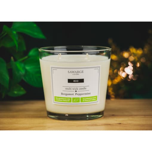 Ekologiczna Świeca Zapachowa Sojowa / 70h/Bergamot Peppermint 800 g