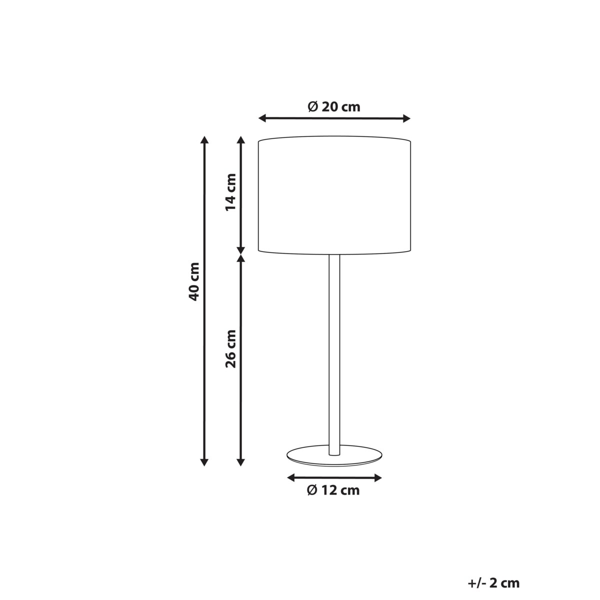 Lampa stołowa boucle biała VINAZCO