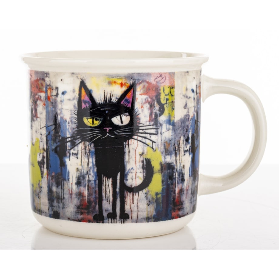 Kubek porcelanowy 9,5x13x9,5 c, w pudełku 400 ml GAGATEK