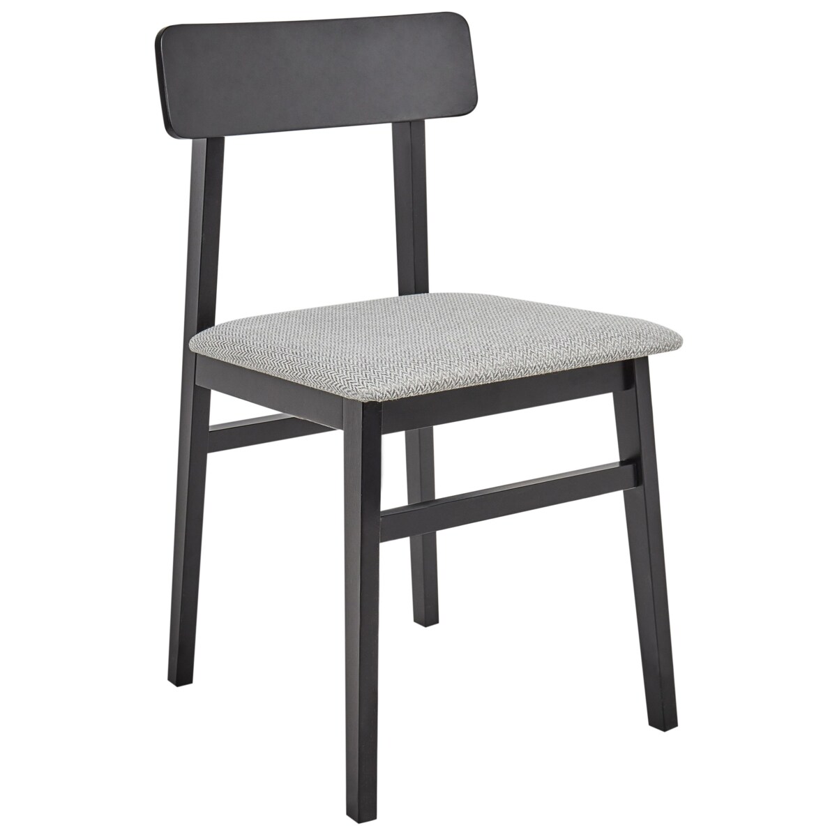 Zestaw 2 krzeseł do jadalni STACY Drewno kauczukowe Jasnoszary