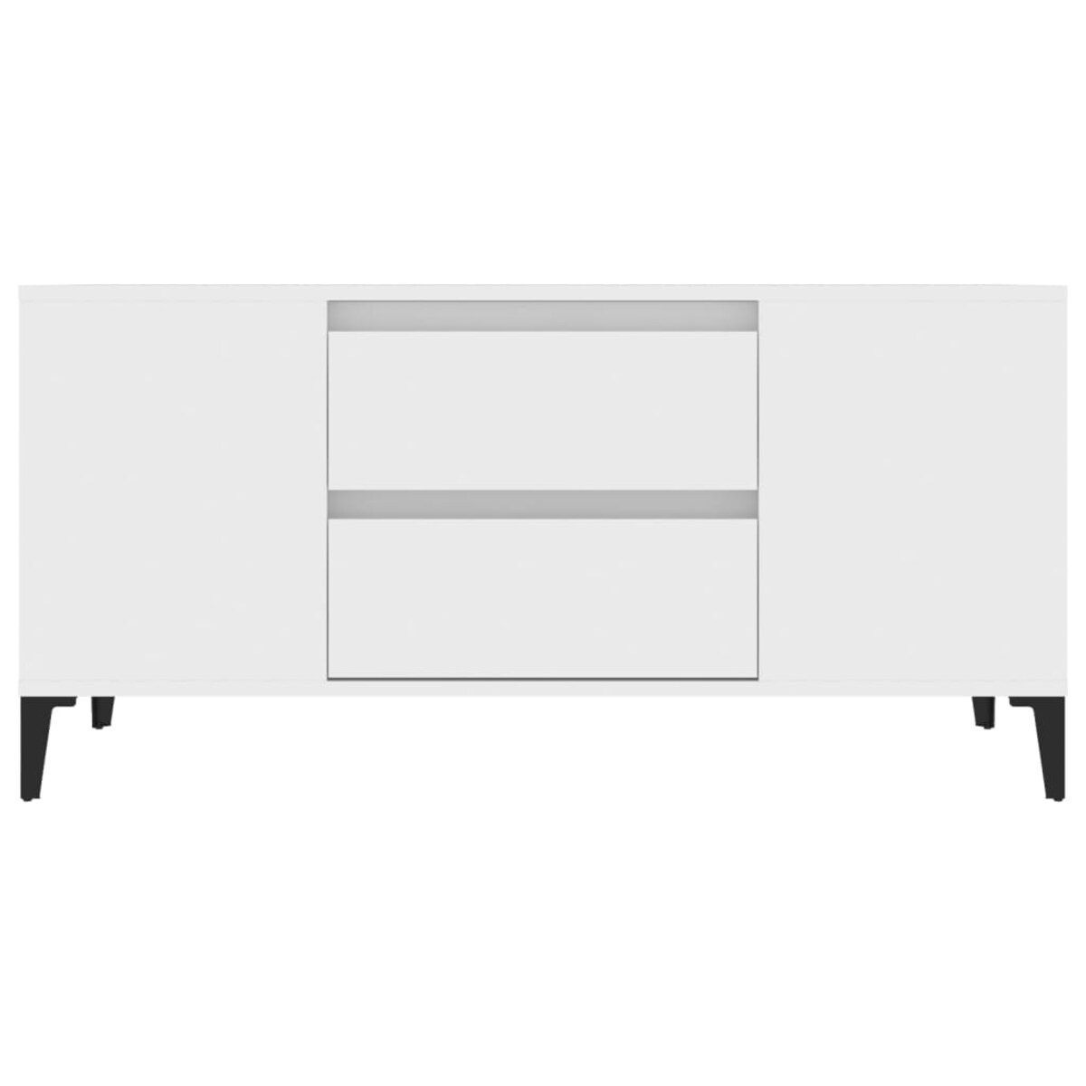 vidaXL Szafka pod TV, biała, 102x44,5x50 cm, materiał drewnopochodny