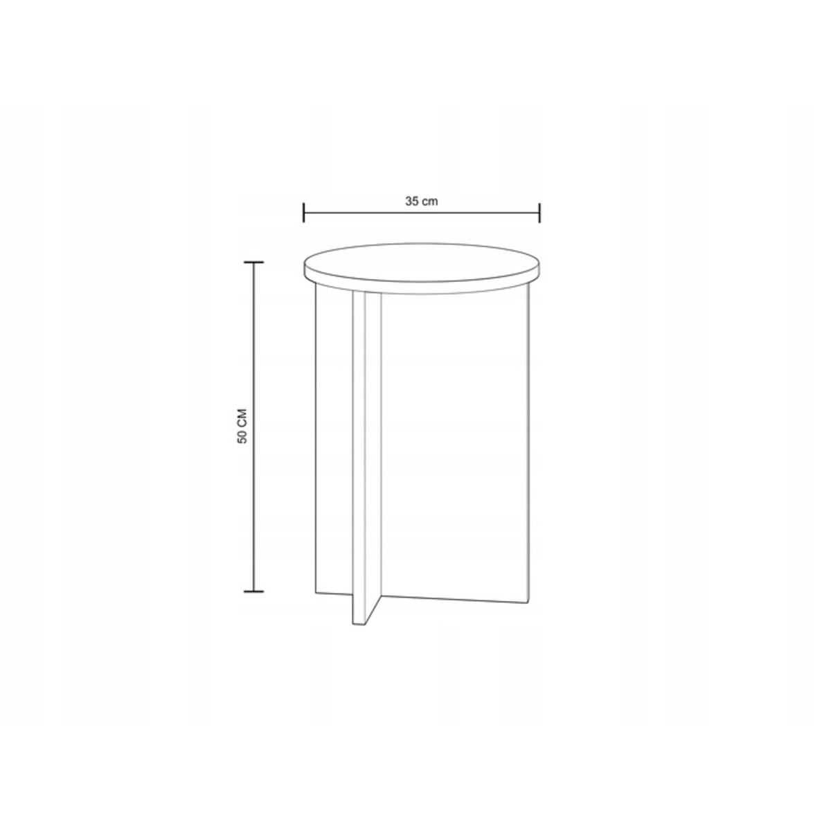Zestaw Dwóch Stolików Do Salonu Kaszmir TAVO 70/35CM