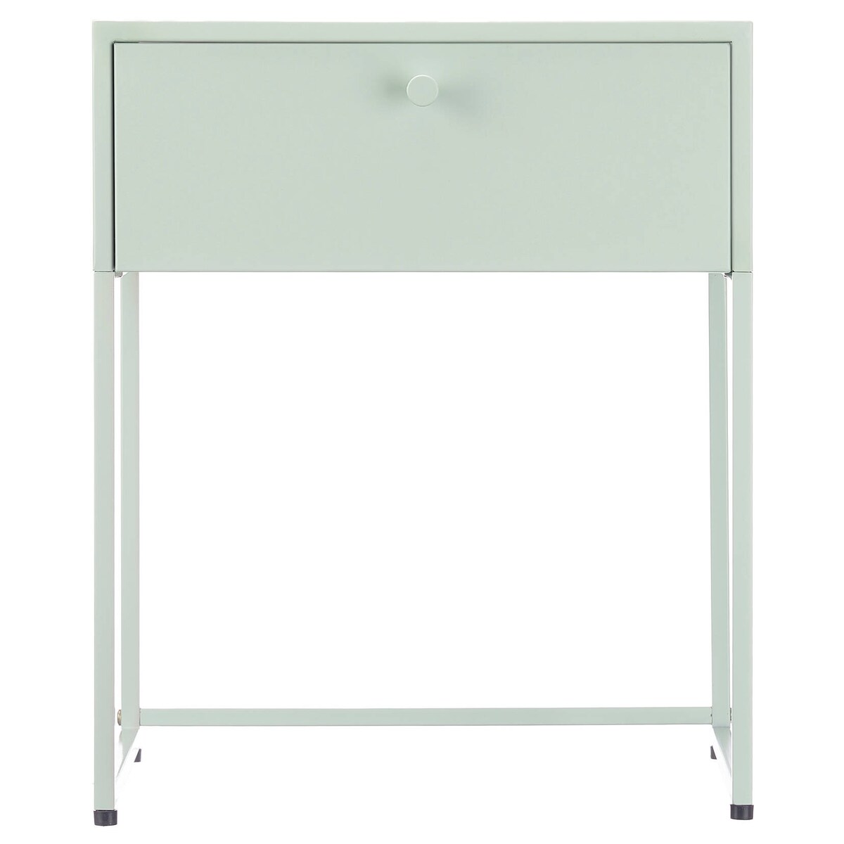 Stolik pomocniczy metalowy z szufladą, 35 x 42 x 50 cm