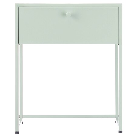 Stolik pomocniczy metalowy z szufladą, 35 x 42 x 50 cm