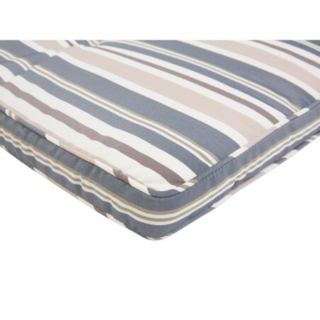 Poduszka na leżak ogrodowy niebiesko-beżowa TOSCANA/JAVA