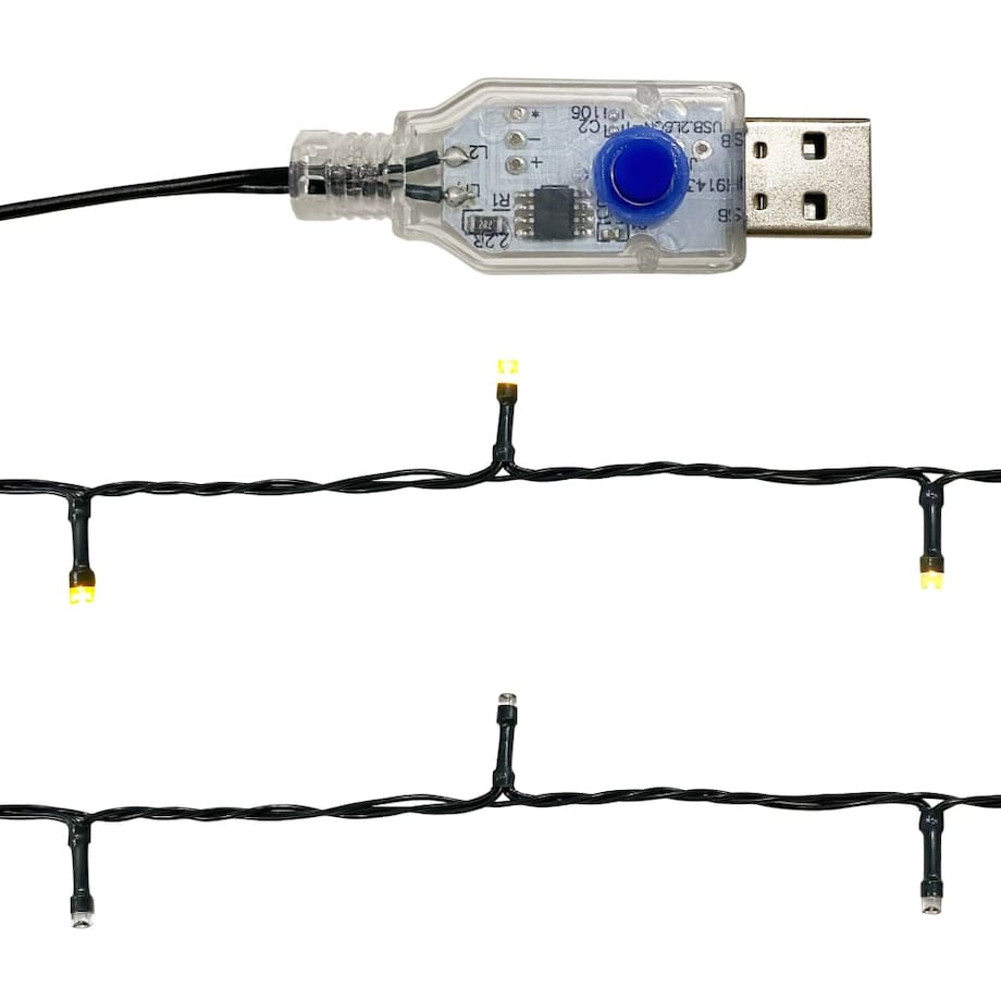 vidaXL Girlanda świąteczna z lampkami LED, 5 m, różowa