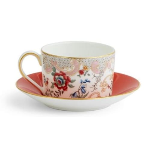 Filiżanka do herbaty ze spodkiem Rococo Flowers Wonderlust Wedgwood