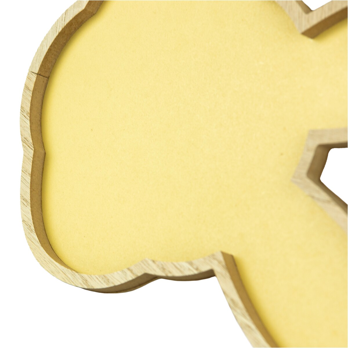 Podstawka Wielkanocna Tacka Zając Królik Dekoracja Żółty 30,5X21,5 Cm