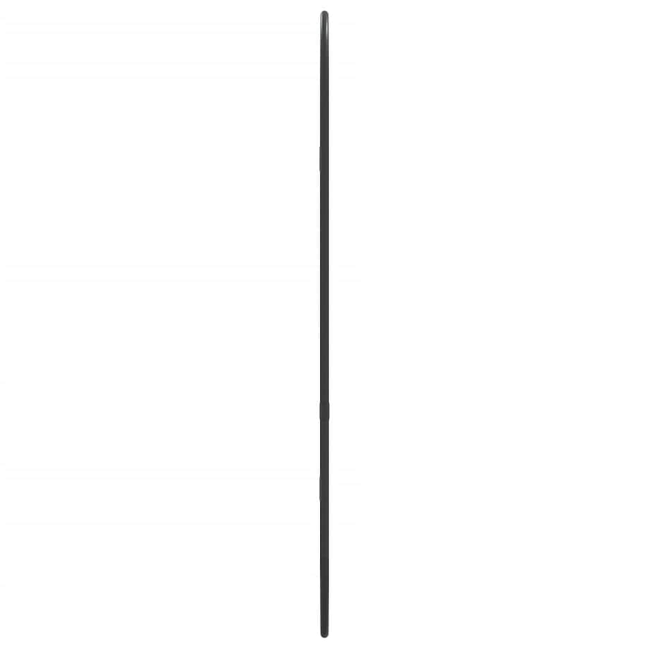 vidaXL Lustro ścienne, czarne, 60x25 cm, owalne