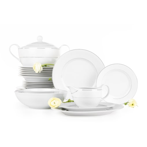 Zestaw obiadowy 6os. (25 el.) AMELIA SATYNA