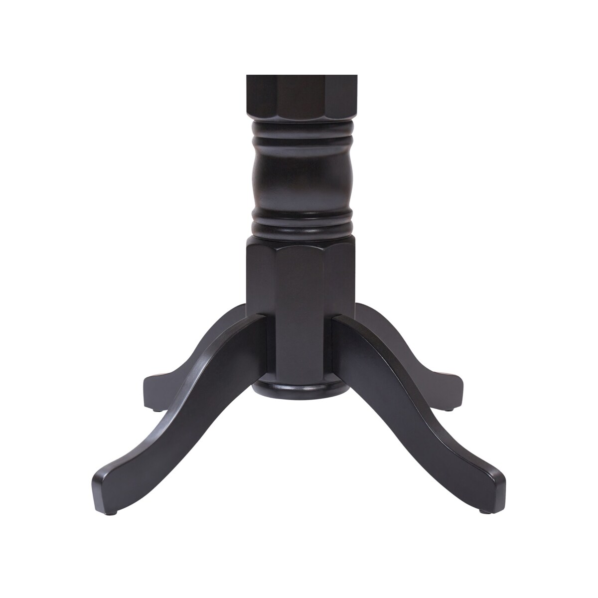 Stół do jadalni okrągły 120 cm czarny AKRON