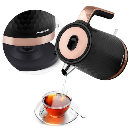 Czajnik elektryczny 1,7l czarno-miedziany Berdsen