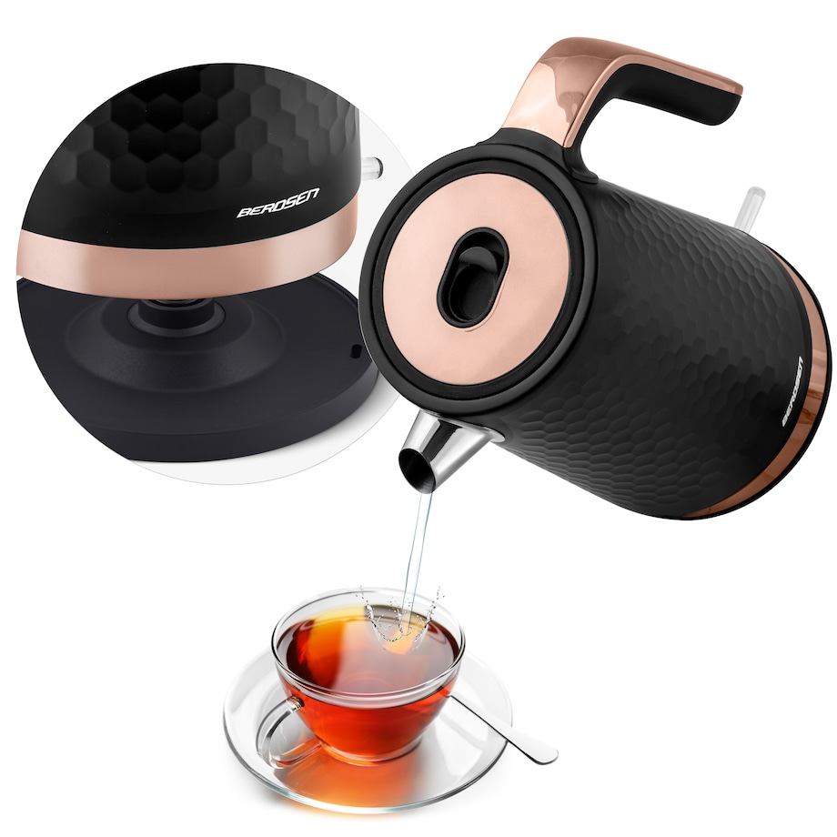 Czajnik elektryczny 1,7l czarno-miedziany Berdsen