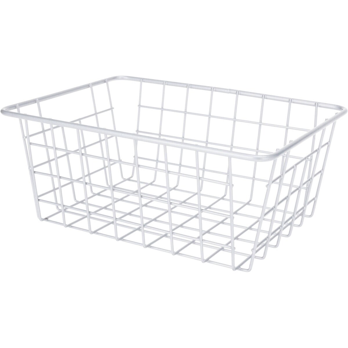 Koszyk metalowy na owoce, szary, 24 x 18 x 10 cm