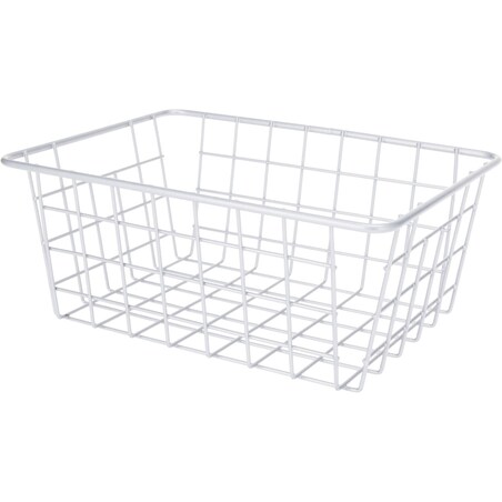 Koszyk metalowy na owoce, szary, 24 x 18 x 10 cm