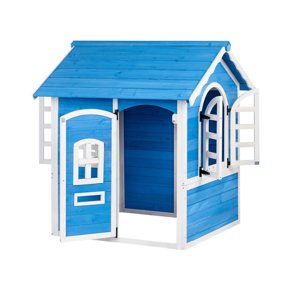 Domek ogrodowy dla dzieci drewniany niebieski KOKKONI