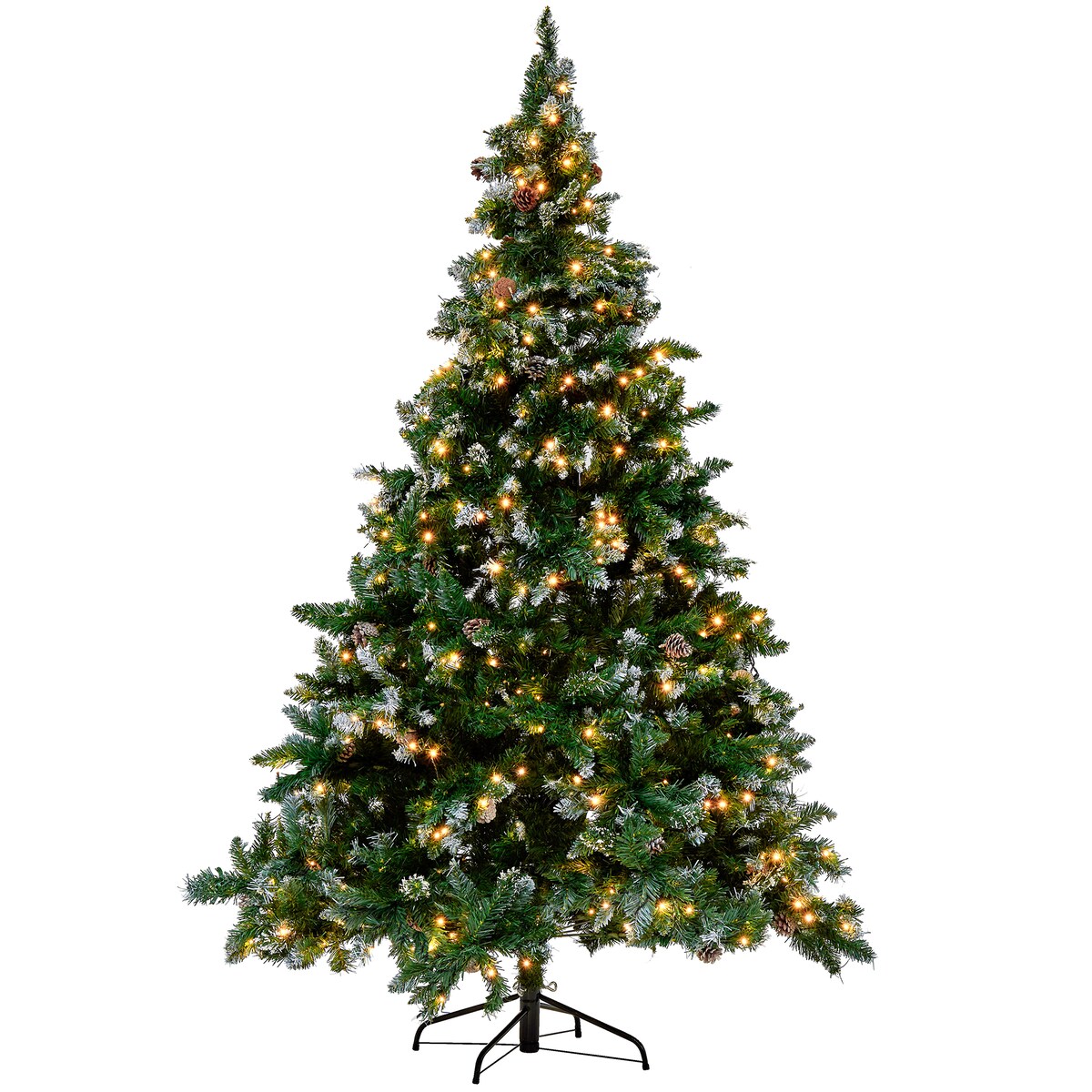 Sztuczna choinka świąteczna LED PALOMAR 210 cm Zielony
