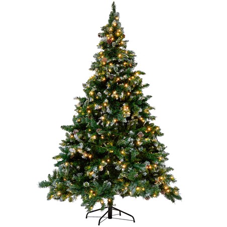 Sztuczna choinka świąteczna LED PALOMAR 210 cm Zielony