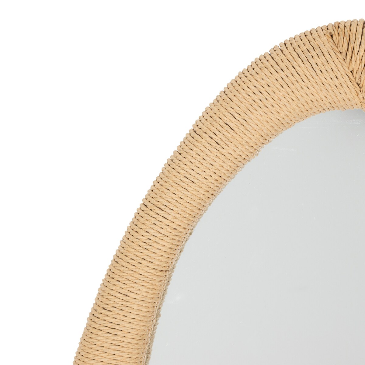Lustro w ramie ze sznurka LAIA, 58 x 114 cm